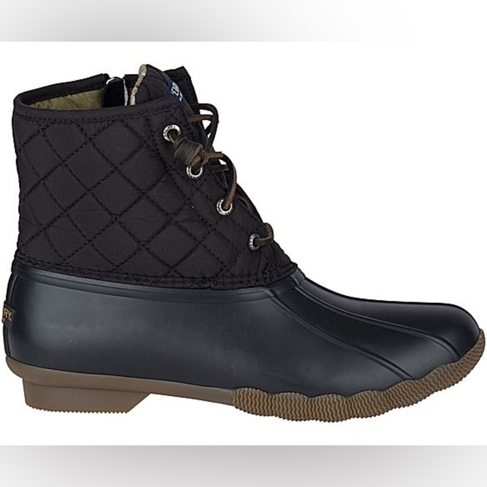 Sperry Saltwater Quilted Duck Boots Size 8